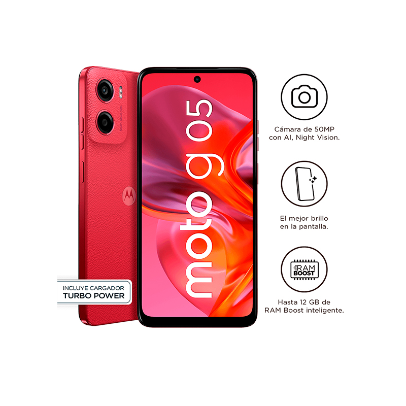 SMARTPH MOTO G05 4GB 64GB ROJO
