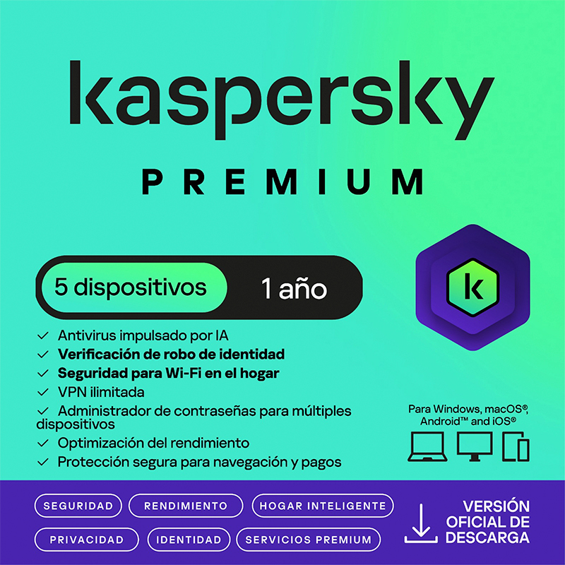 KASPERSKY PREMIUM 5PC 1A�O