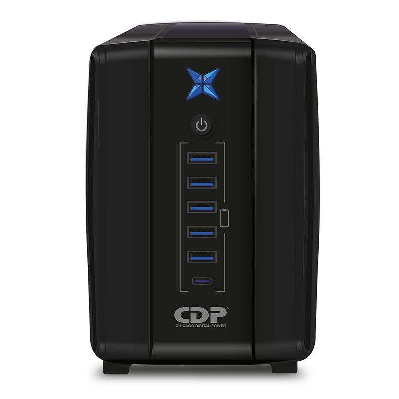 1000VA/500W 8 SALIDAS / 5 PORT